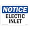 Signmission OSHA Notice, 5" Height, Electric Inlet Sign, 7" X 5", Landscape OS-NS-D-57-L-11632 - alternate 1